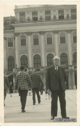 1966 - Eltaher in front of the Schonbrunn Palace in Vienna